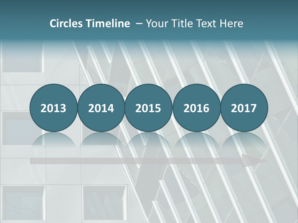 A Building With Windows And A Sky Background PowerPoint Template