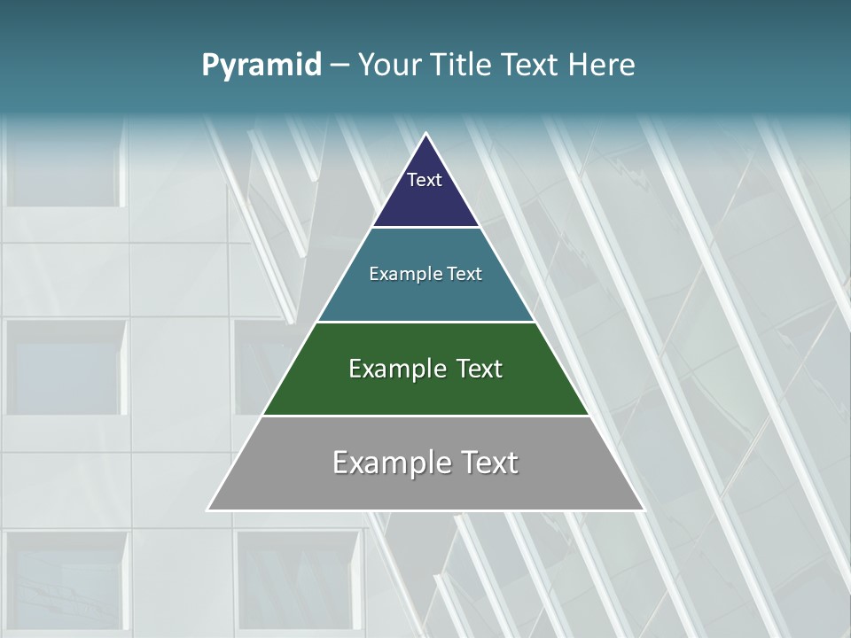 A Building With Windows And A Sky Background PowerPoint Template