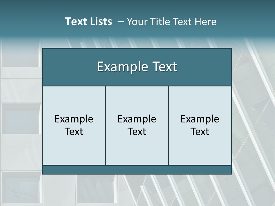 A Building With Windows And A Sky Background PowerPoint Template