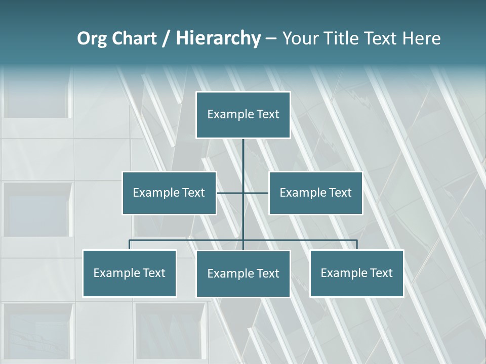 A Building With Windows And A Sky Background PowerPoint Template