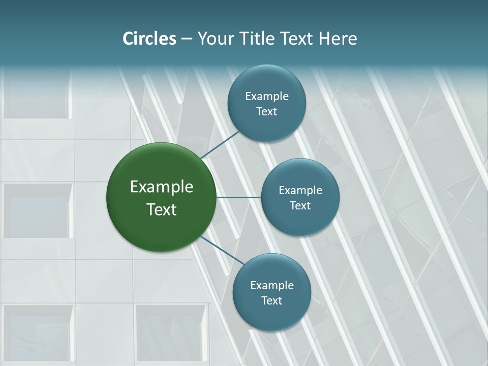A Building With Windows And A Sky Background PowerPoint Template