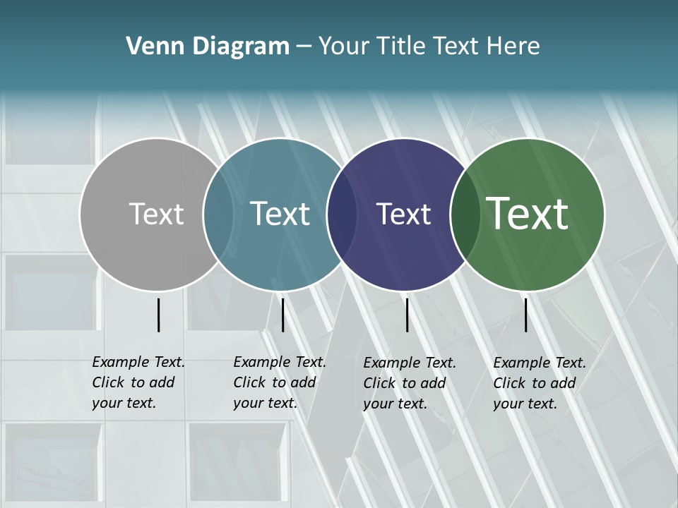 A Building With Windows And A Sky Background PowerPoint Template
