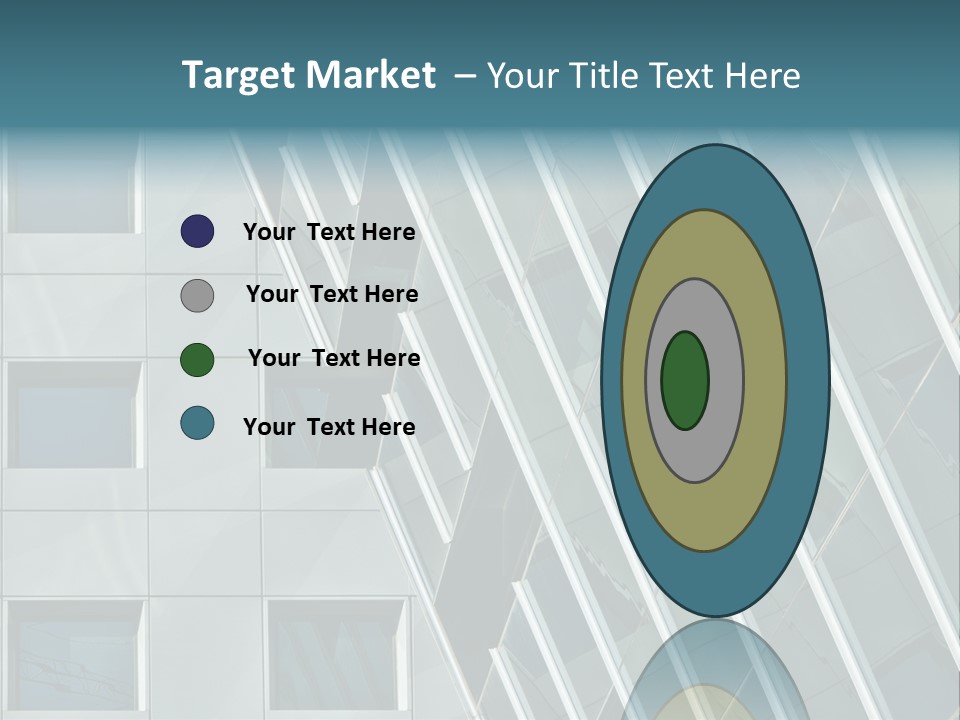 A Building With Windows And A Sky Background PowerPoint Template