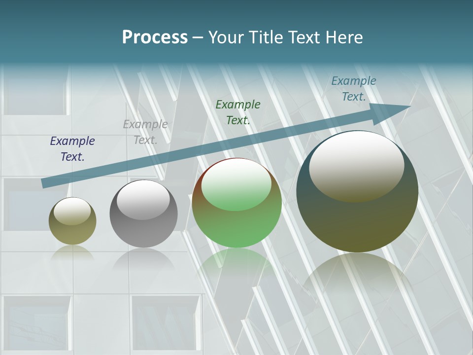 A Building With Windows And A Sky Background PowerPoint Template