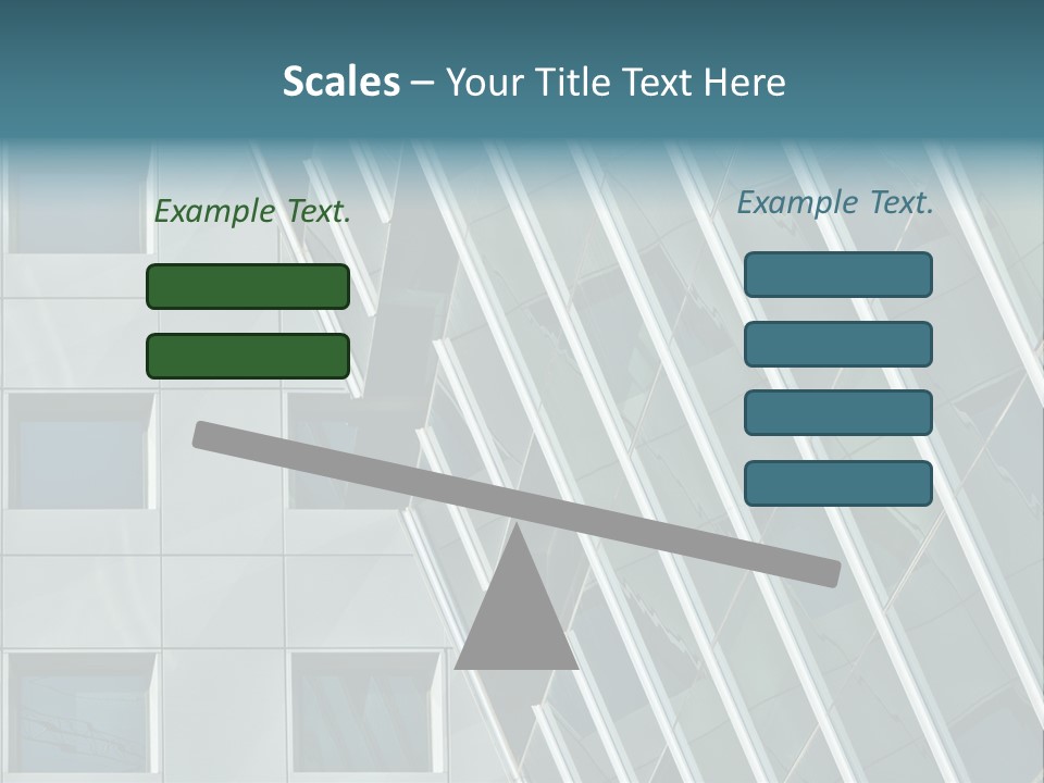 A Building With Windows And A Sky Background PowerPoint Template