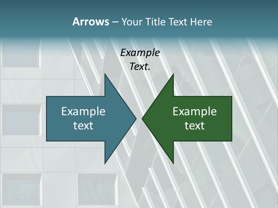 A Building With Windows And A Sky Background PowerPoint Template