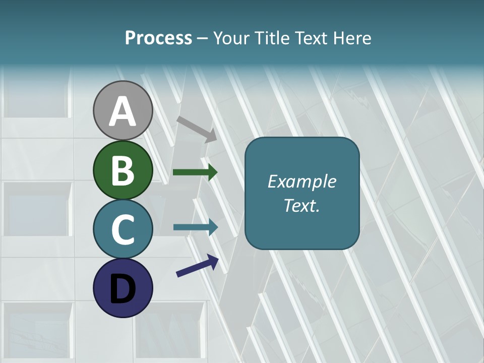 A Building With Windows And A Sky Background PowerPoint Template