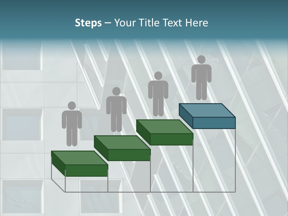 A Building With Windows And A Sky Background PowerPoint Template