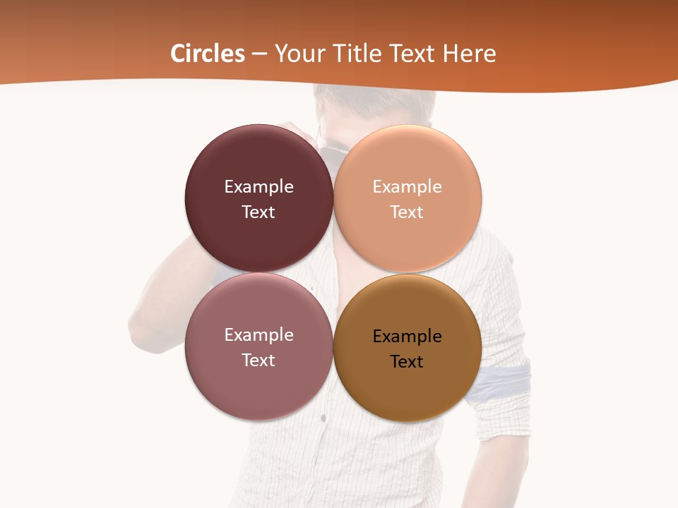 A Man In A White Shirt Is Holding His Sunglasses PowerPoint Template