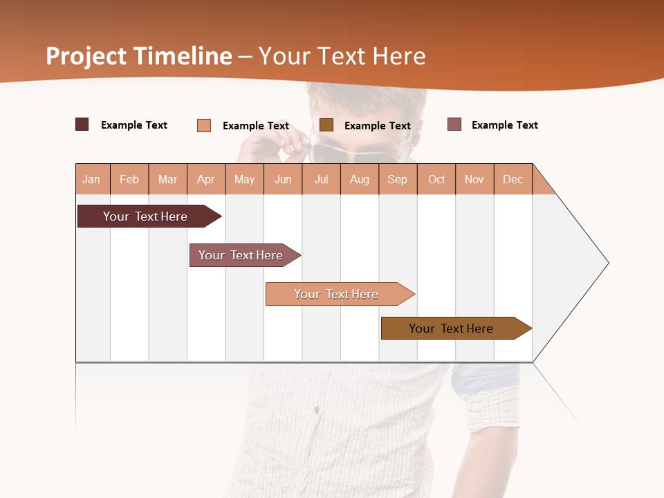 A Man In A White Shirt Is Holding His Sunglasses PowerPoint Template