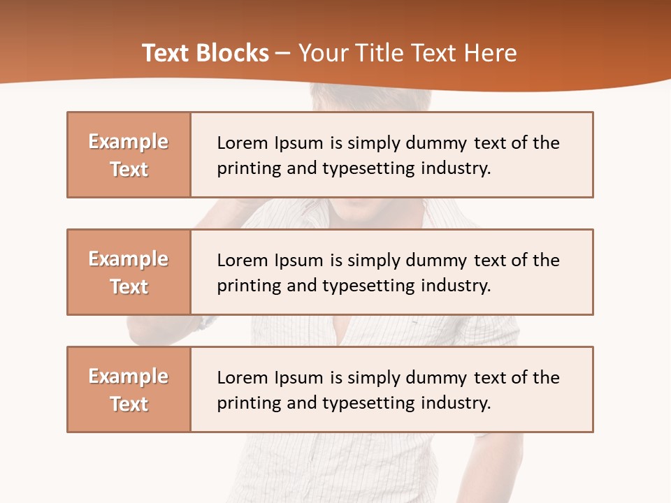 A Man In A White Shirt Is Holding His Sunglasses PowerPoint Template
