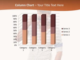 A Man In A White Shirt Is Holding His Sunglasses PowerPoint Template