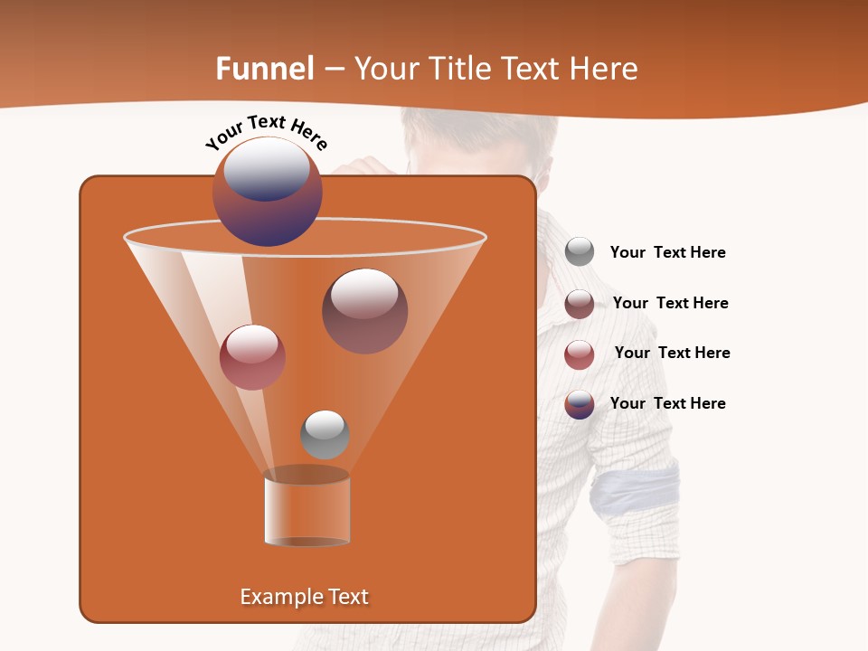 A Man In A White Shirt Is Holding His Sunglasses PowerPoint Template