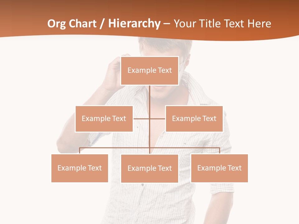 A Man In A White Shirt Is Holding His Sunglasses PowerPoint Template