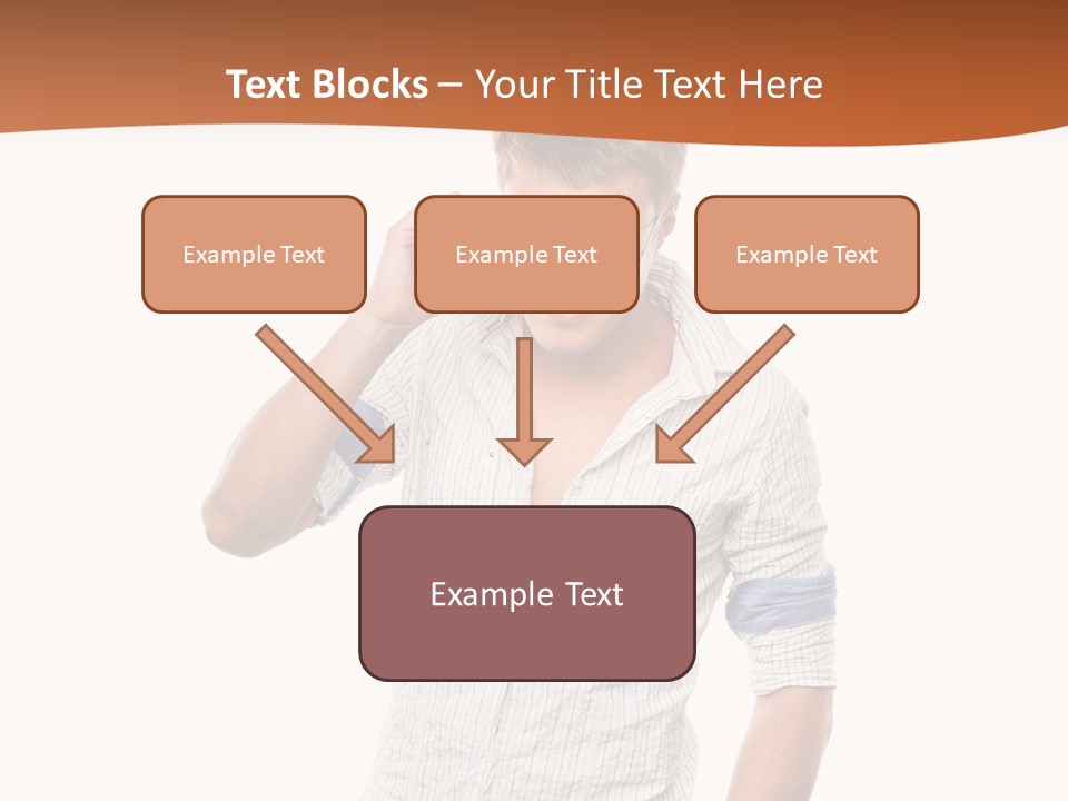 A Man In A White Shirt Is Holding His Sunglasses PowerPoint Template