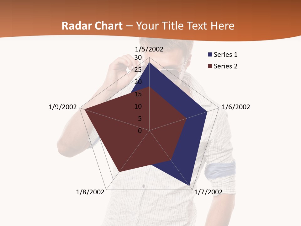 A Man In A White Shirt Is Holding His Sunglasses PowerPoint Template