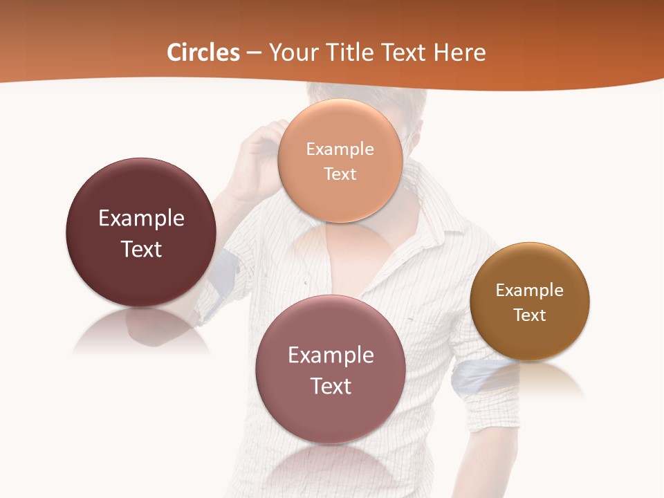 A Man In A White Shirt Is Holding His Sunglasses PowerPoint Template