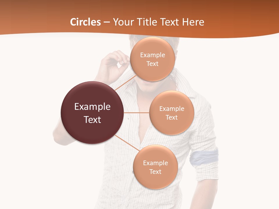 A Man In A White Shirt Is Holding His Sunglasses PowerPoint Template