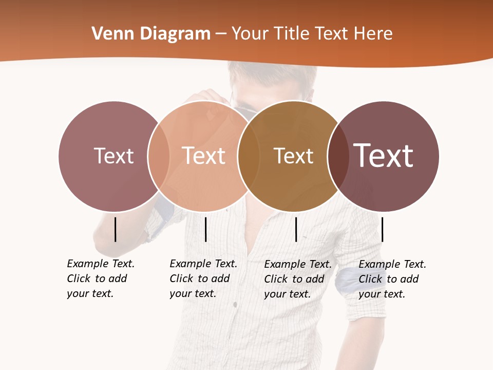 A Man In A White Shirt Is Holding His Sunglasses PowerPoint Template