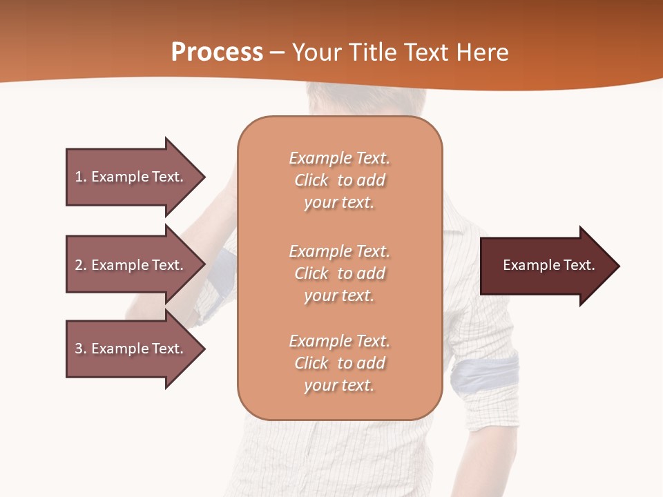 A Man In A White Shirt Is Holding His Sunglasses PowerPoint Template