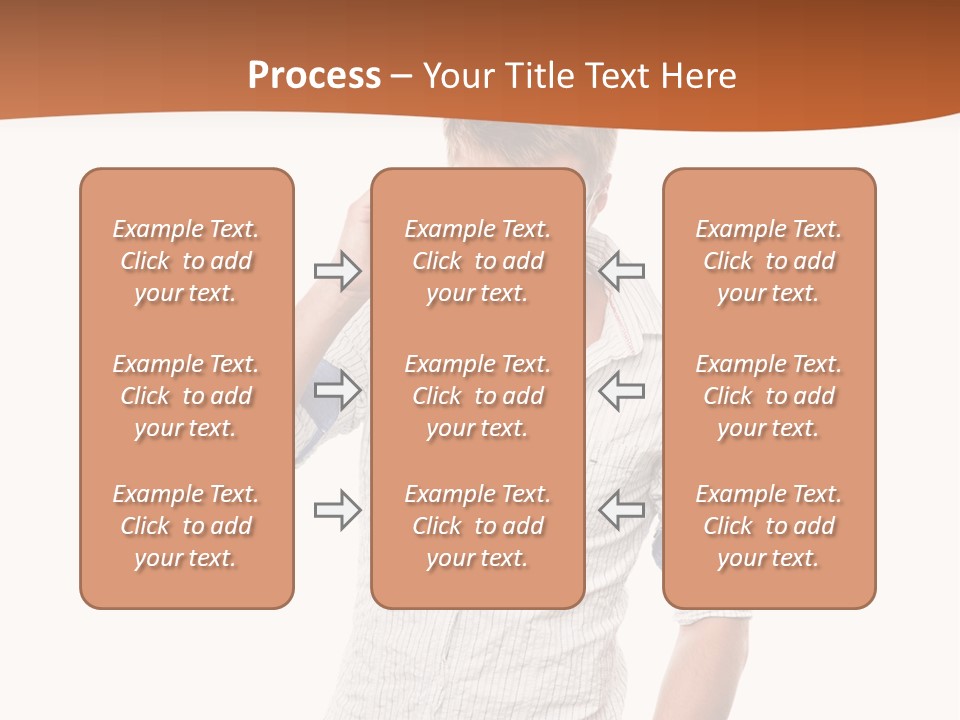 A Man In A White Shirt Is Holding His Sunglasses PowerPoint Template