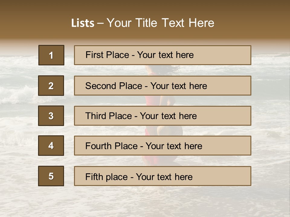 Joy Joyful Ocean PowerPoint Template