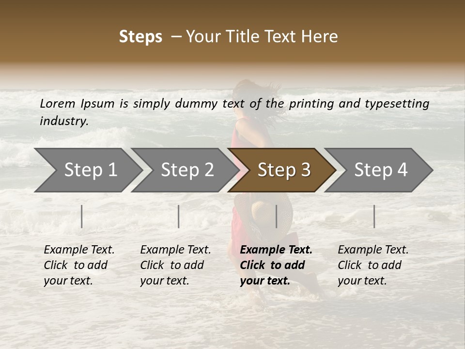 Joy Joyful Ocean PowerPoint Template