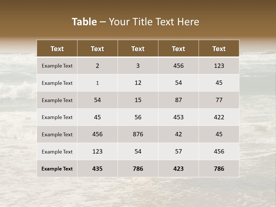 Joy Joyful Ocean PowerPoint Template