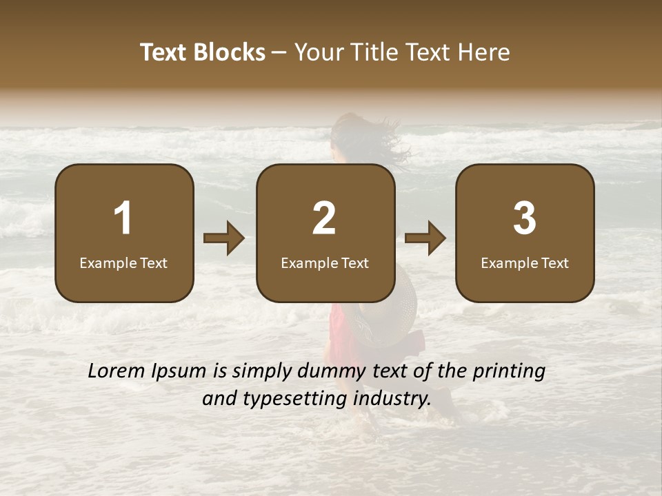 Joy Joyful Ocean PowerPoint Template