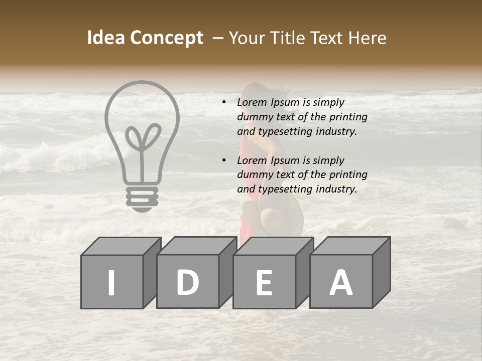 Joy Joyful Ocean PowerPoint Template