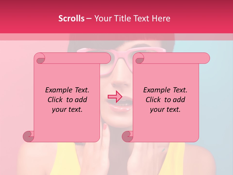 Sexy Beautiful Closeup PowerPoint Template