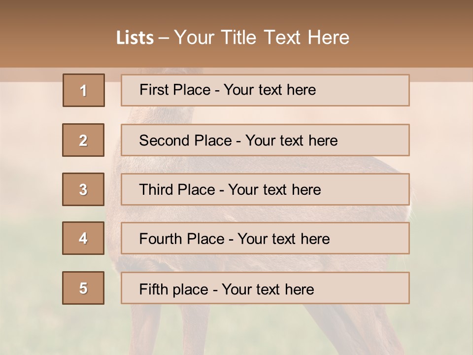 Roe Bock Female PowerPoint Template
