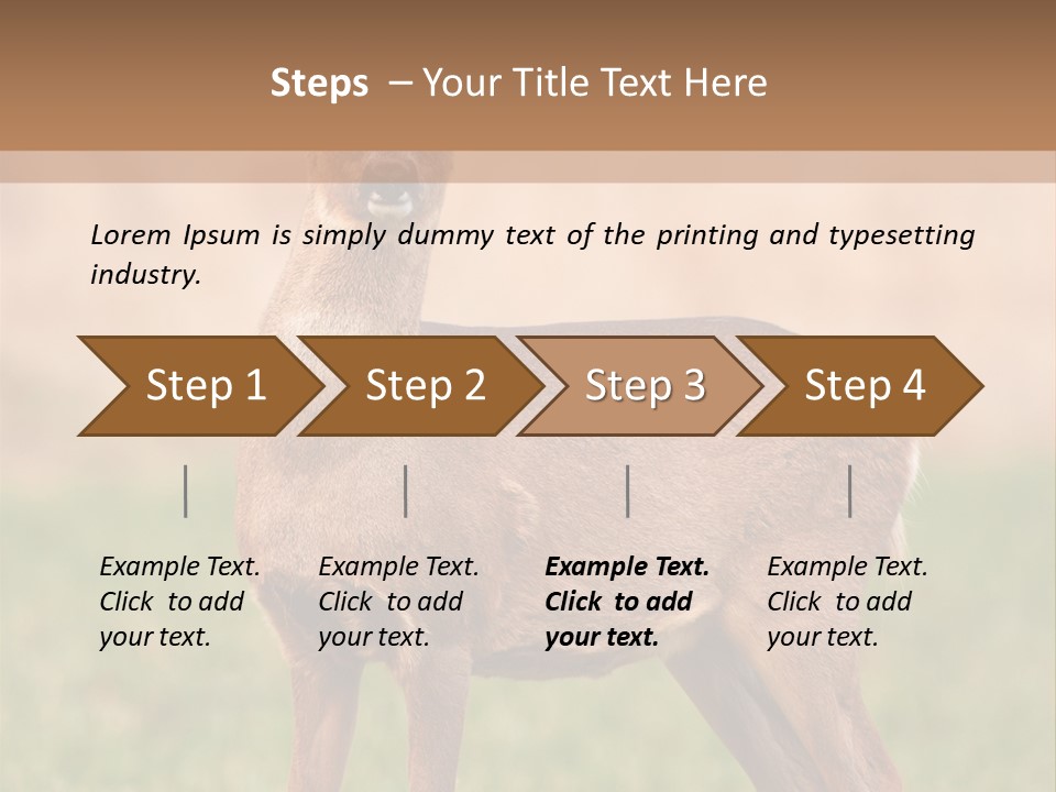 Roe Bock Female PowerPoint Template