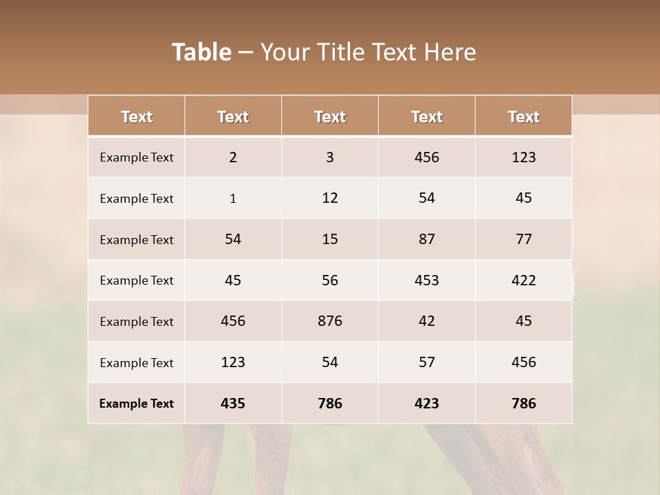 Roe Bock Female PowerPoint Template