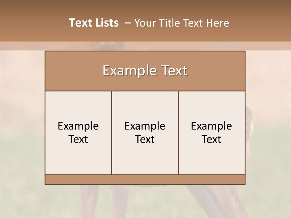 Roe Bock Female PowerPoint Template