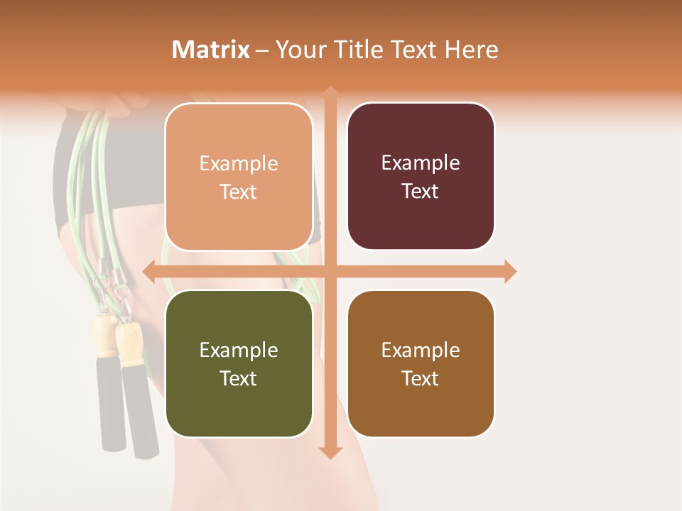 A Woman's Butt With A Skipping Rope Attached To It PowerPoint Template