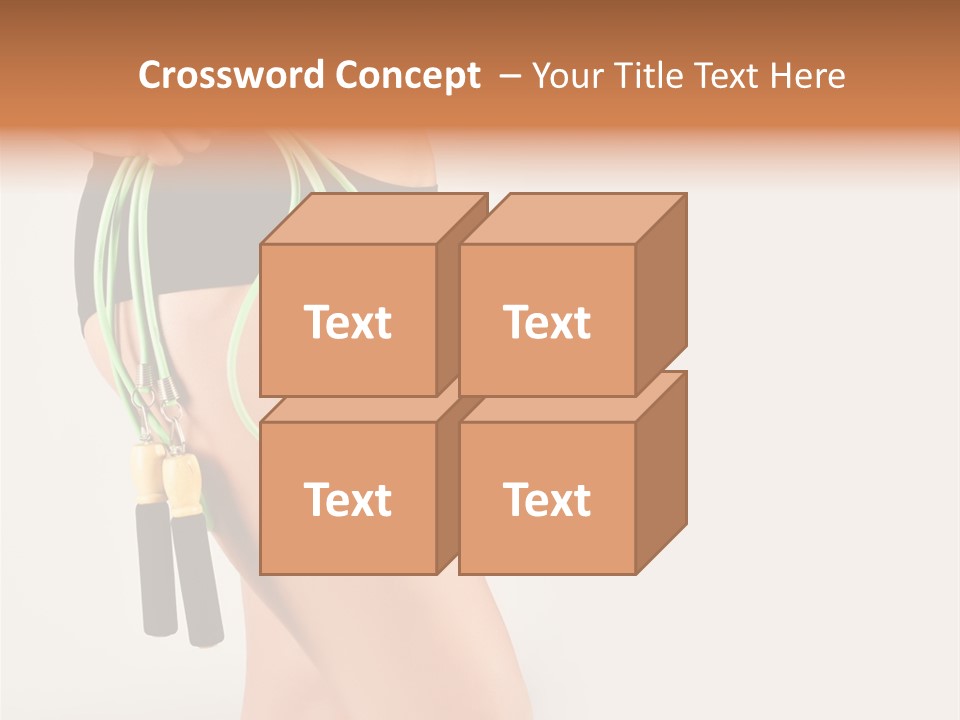 A Woman's Butt With A Skipping Rope Attached To It PowerPoint Template