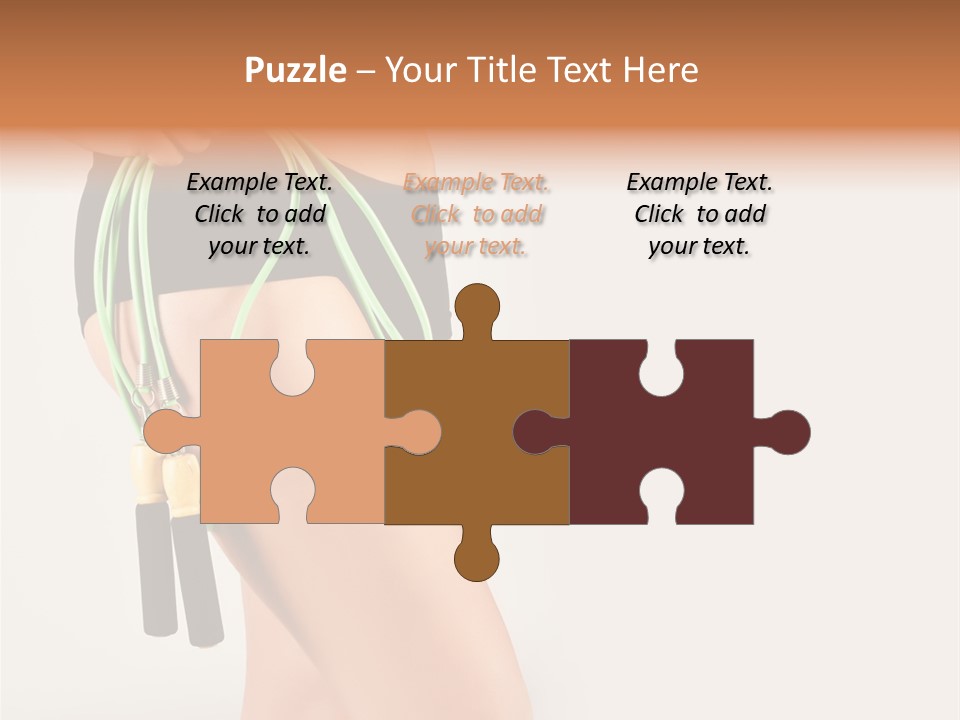 A Woman's Butt With A Skipping Rope Attached To It PowerPoint Template