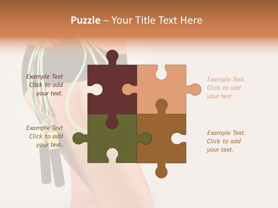 A Woman's Butt With A Skipping Rope Attached To It PowerPoint Template