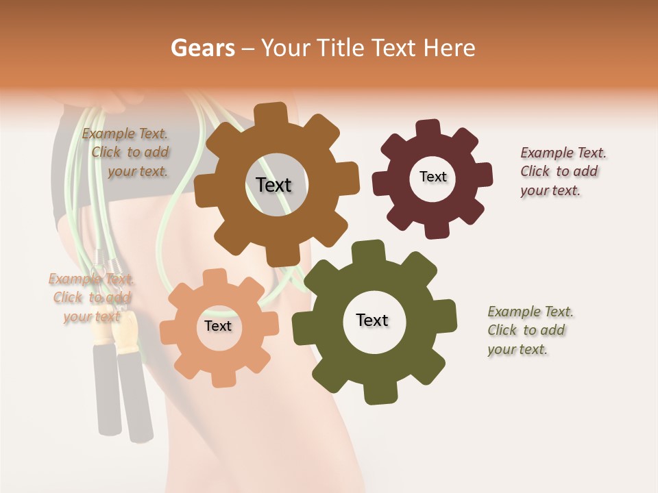 A Woman's Butt With A Skipping Rope Attached To It PowerPoint Template