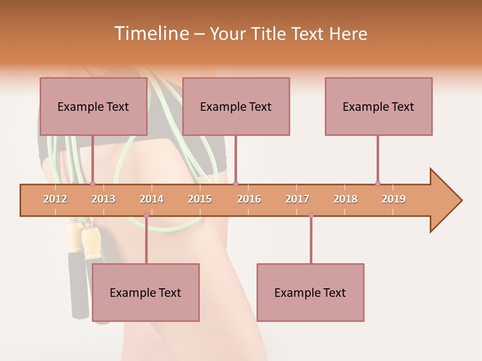 A Woman's Butt With A Skipping Rope Attached To It PowerPoint Template