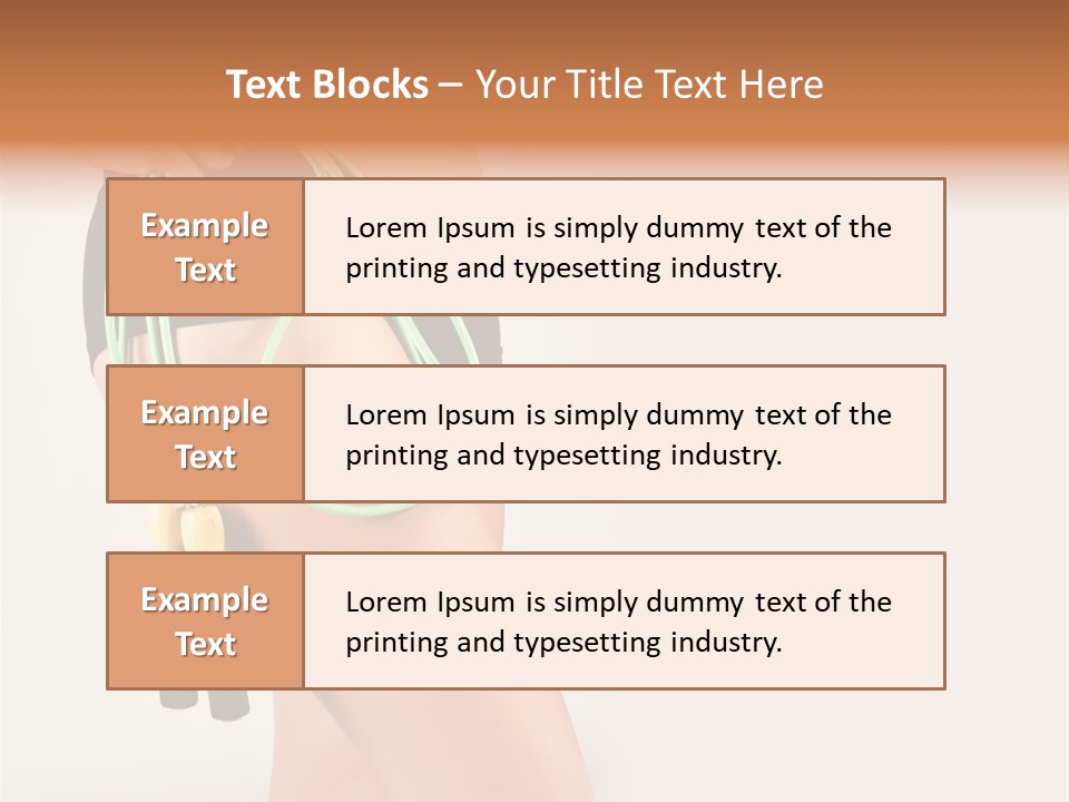 A Woman's Butt With A Skipping Rope Attached To It PowerPoint Template