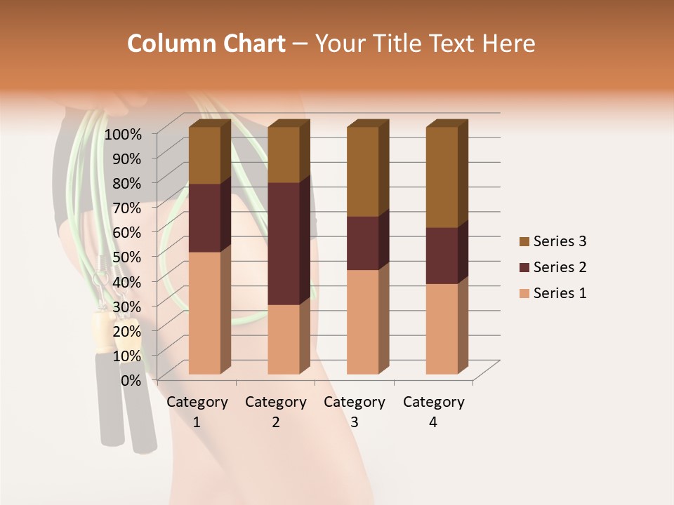 A Woman's Butt With A Skipping Rope Attached To It PowerPoint Template