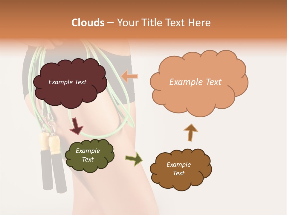 A Woman's Butt With A Skipping Rope Attached To It PowerPoint Template