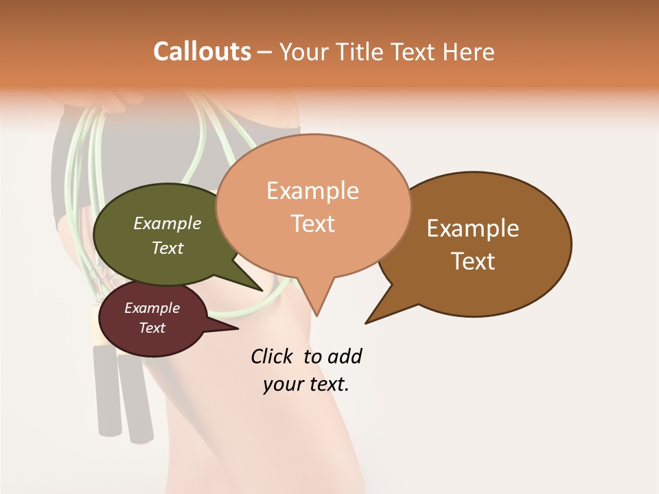 A Woman's Butt With A Skipping Rope Attached To It PowerPoint Template