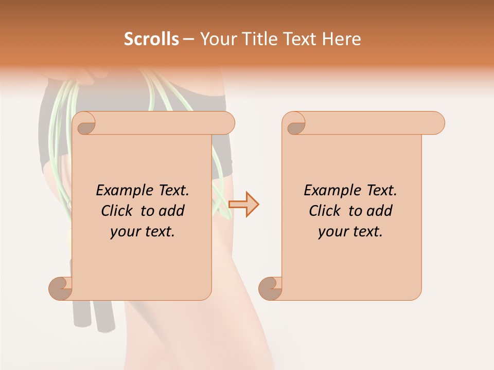 A Woman's Butt With A Skipping Rope Attached To It PowerPoint Template