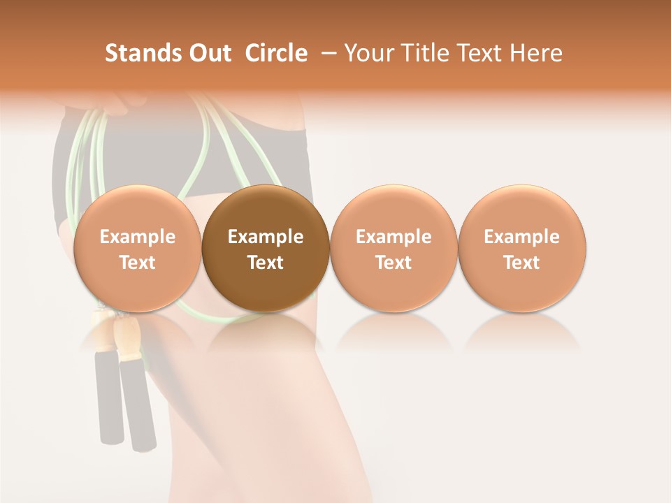 A Woman's Butt With A Skipping Rope Attached To It PowerPoint Template
