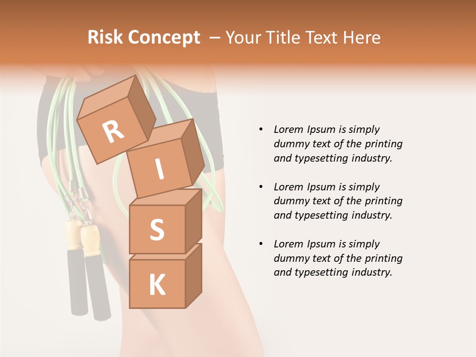 A Woman's Butt With A Skipping Rope Attached To It PowerPoint Template