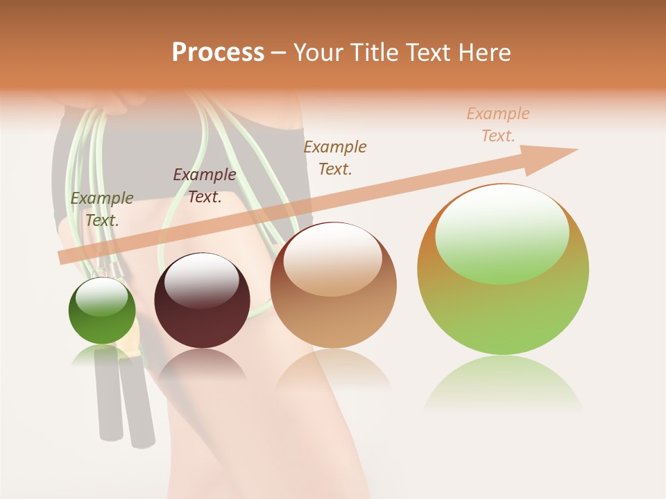 A Woman's Butt With A Skipping Rope Attached To It PowerPoint Template