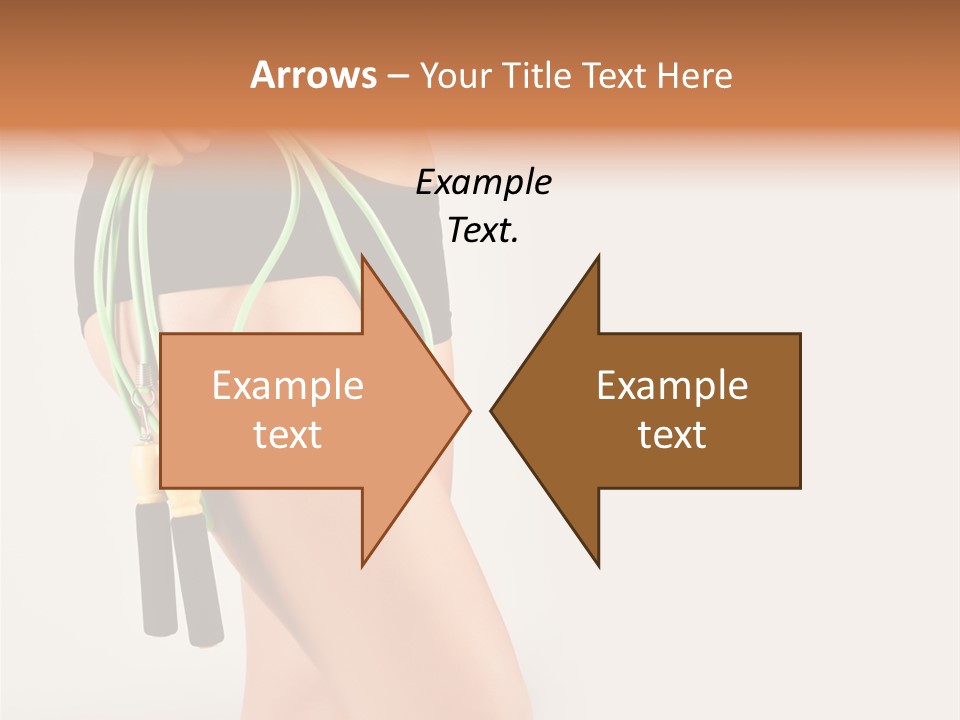 A Woman's Butt With A Skipping Rope Attached To It PowerPoint Template